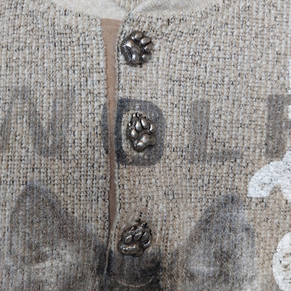 GreenBrand Recycled Wolf Graphic Pullover Sweater Size Meduim - Picture 2 of 9